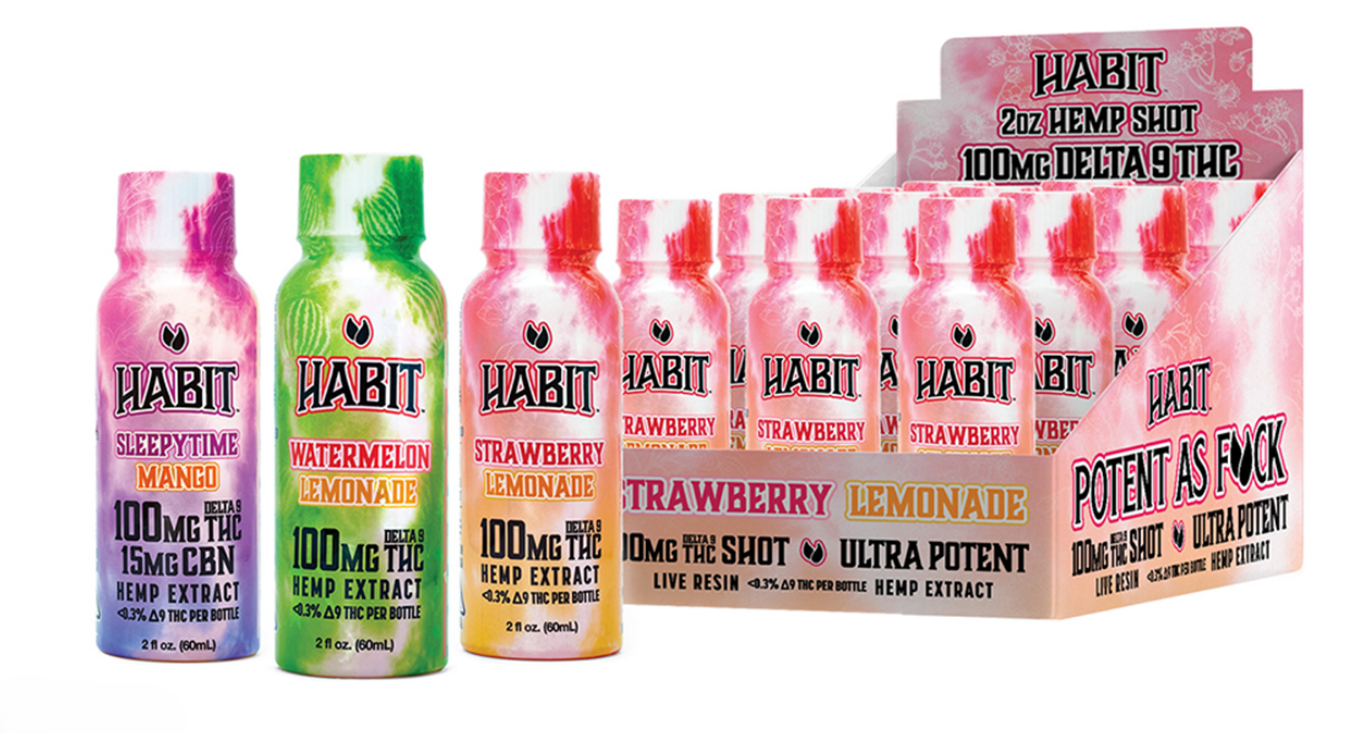 Delta 9 High Spectrum Hemp Shot – 100mg Strawberry Lemonade - Tree Spirit Wellness