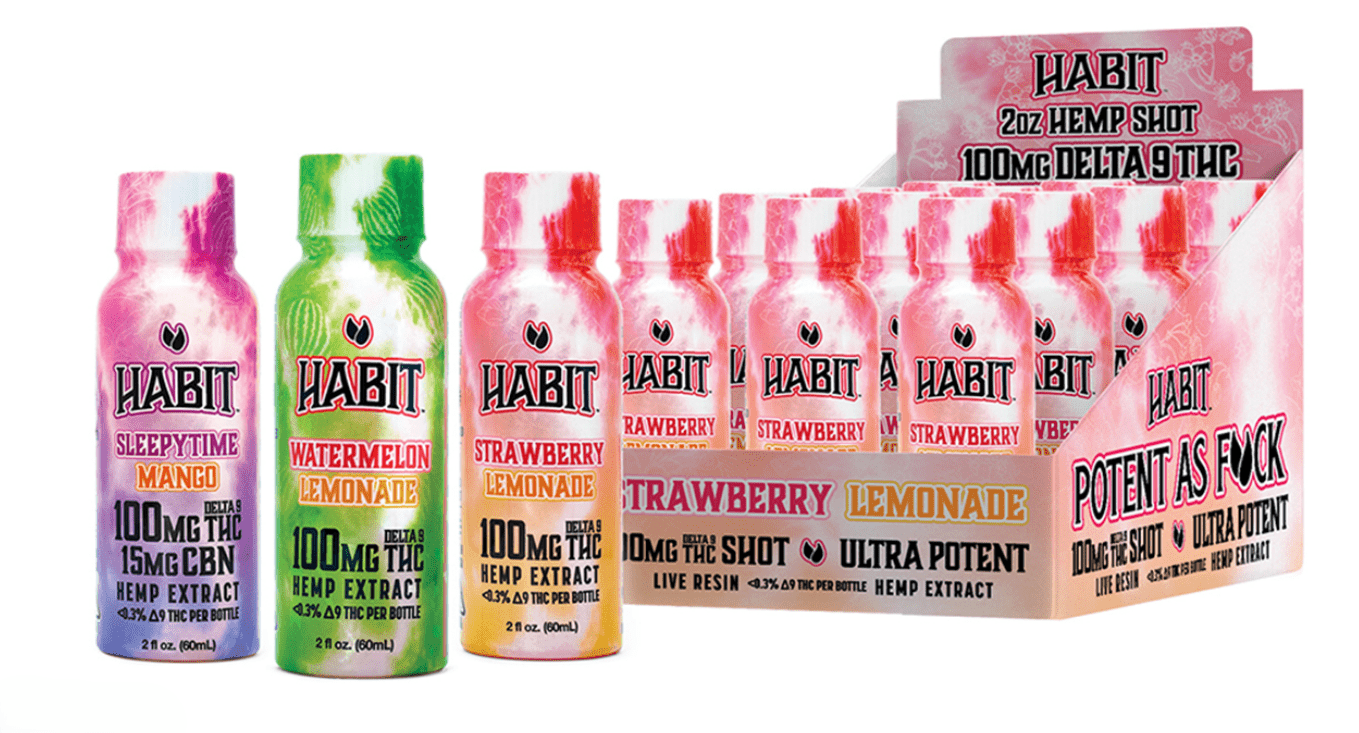 Delta 9 High Spectrum Hemp Shot – 100mg Watermelon Lemonade (Case of 12) - Tree Spirit Wellness