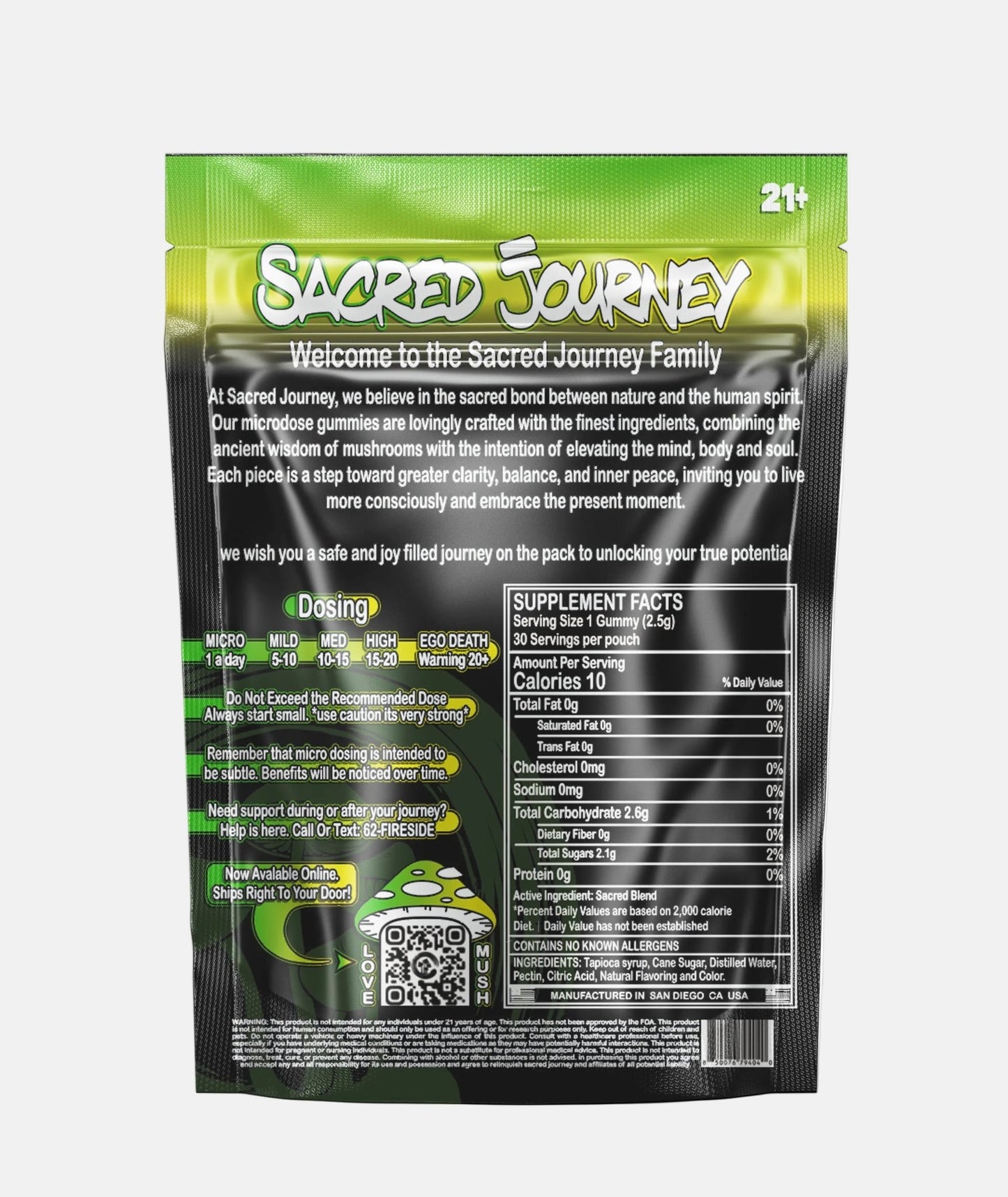 Microdose Gummies β Green Apple (30ct) - Tree Spirit Wellness