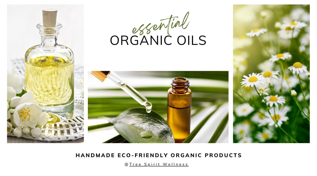 Bottle of pure essential oil blends on a light background