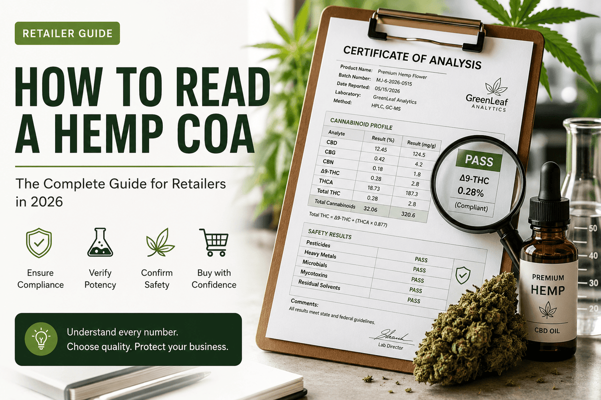 How to Read a Hemp COA (Certificate of Analysis): Retailer's Guide (2026) - Mystic Journey Path