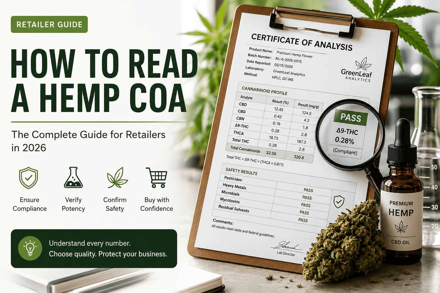 How to Read a Hemp COA (Certificate of Analysis): Retailer's Guide (2026) - Mystic Journey Path