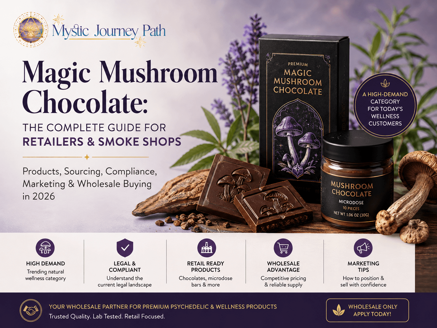 Mushroom Chocolate for Retailers: Wholesale Sourcing, Labels & Product Safety 🍄 - Mystic Journey Path