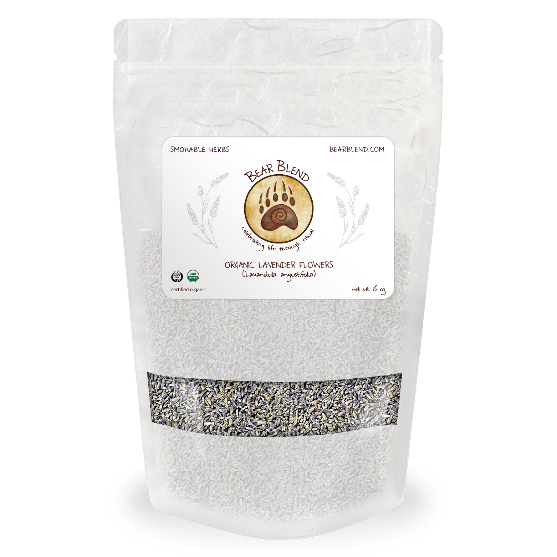 Organic Lavender Smokable 6oz bag - Mystic Journey Path
