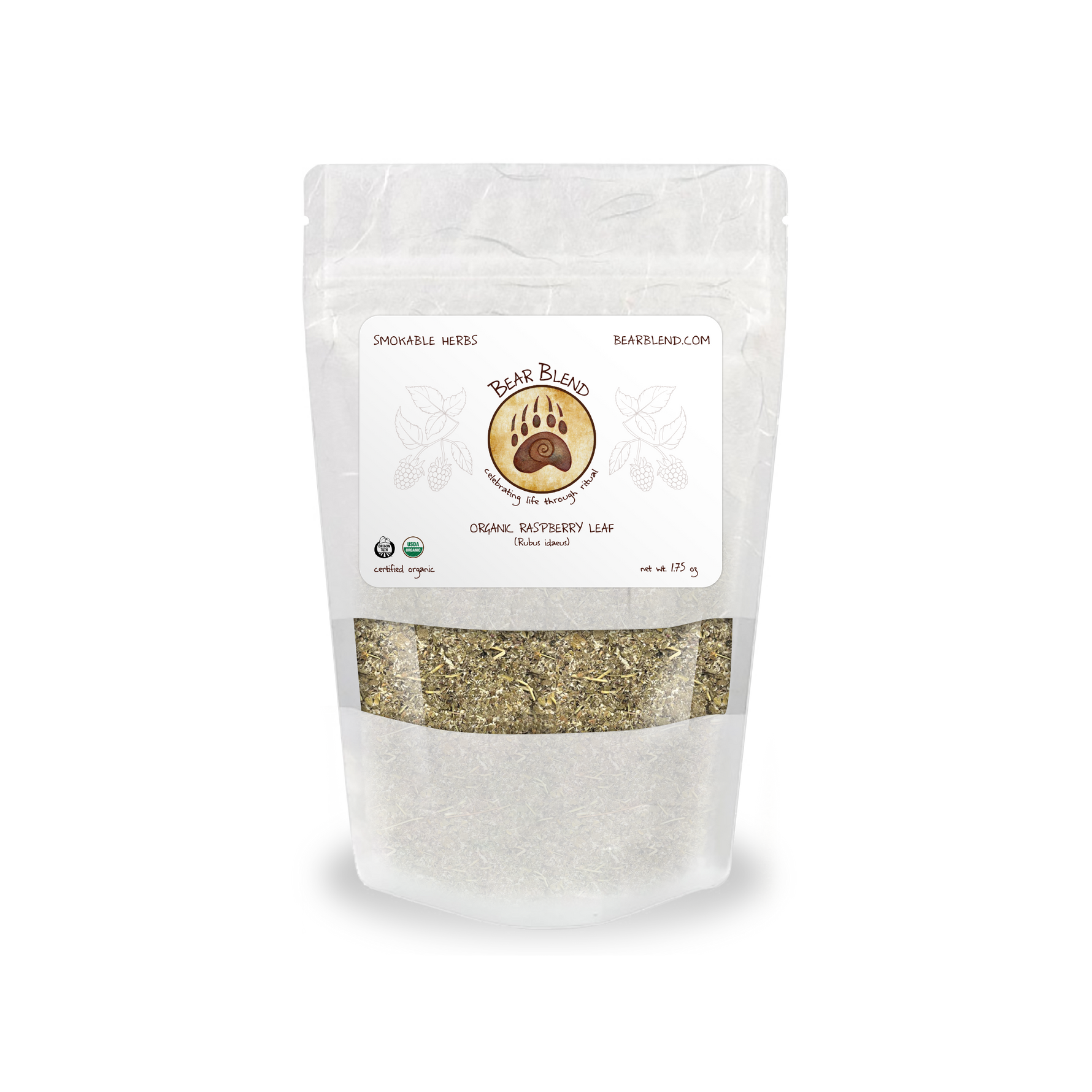 Raspberry Leaf Smokable bag - Mystic Journey Path
