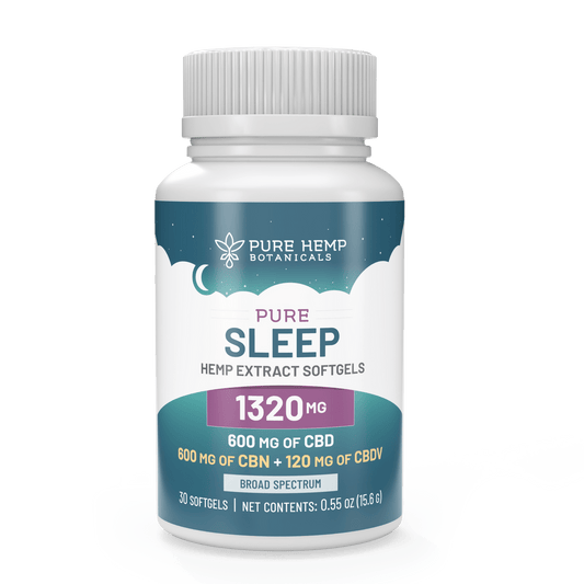 1320mg Pure Sleep CBD Softgels - Tree Spirit Wellness