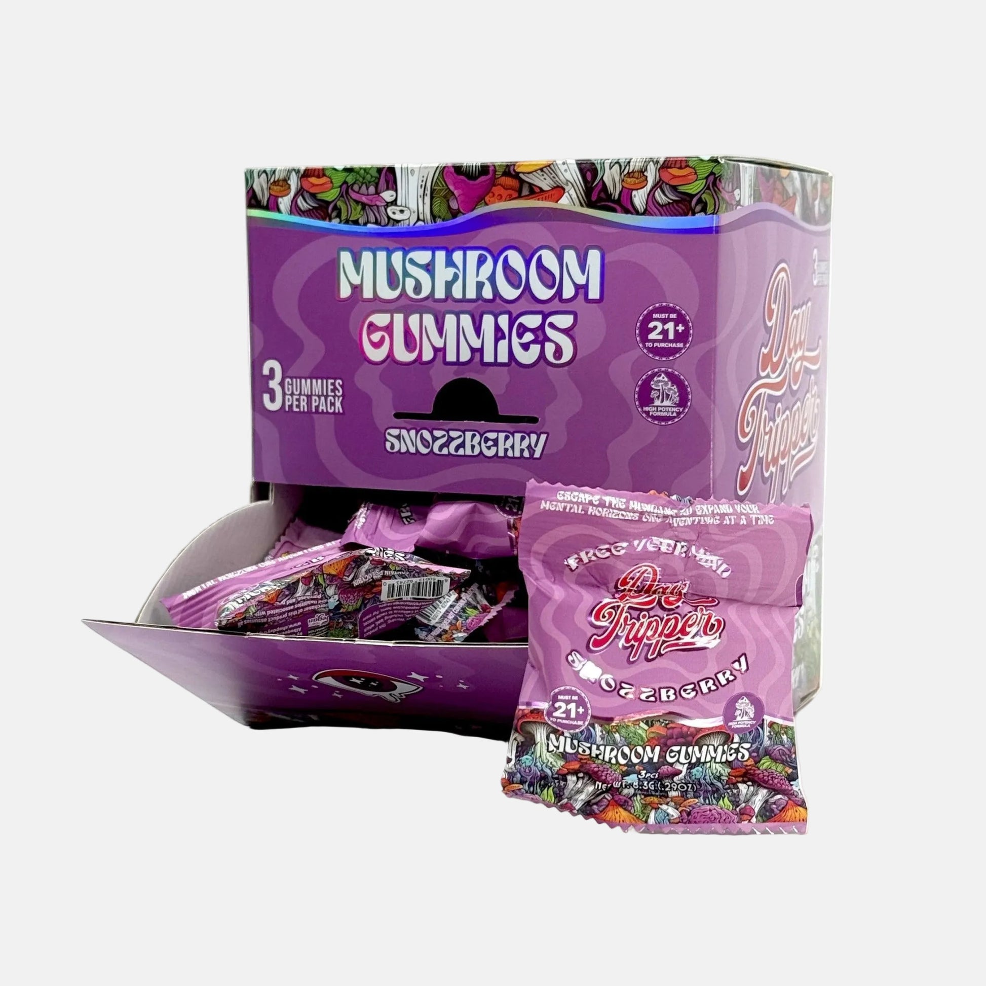 3ct Snozzberry Mushroom Gummies Case of 30 - Tree Spirit Wellness