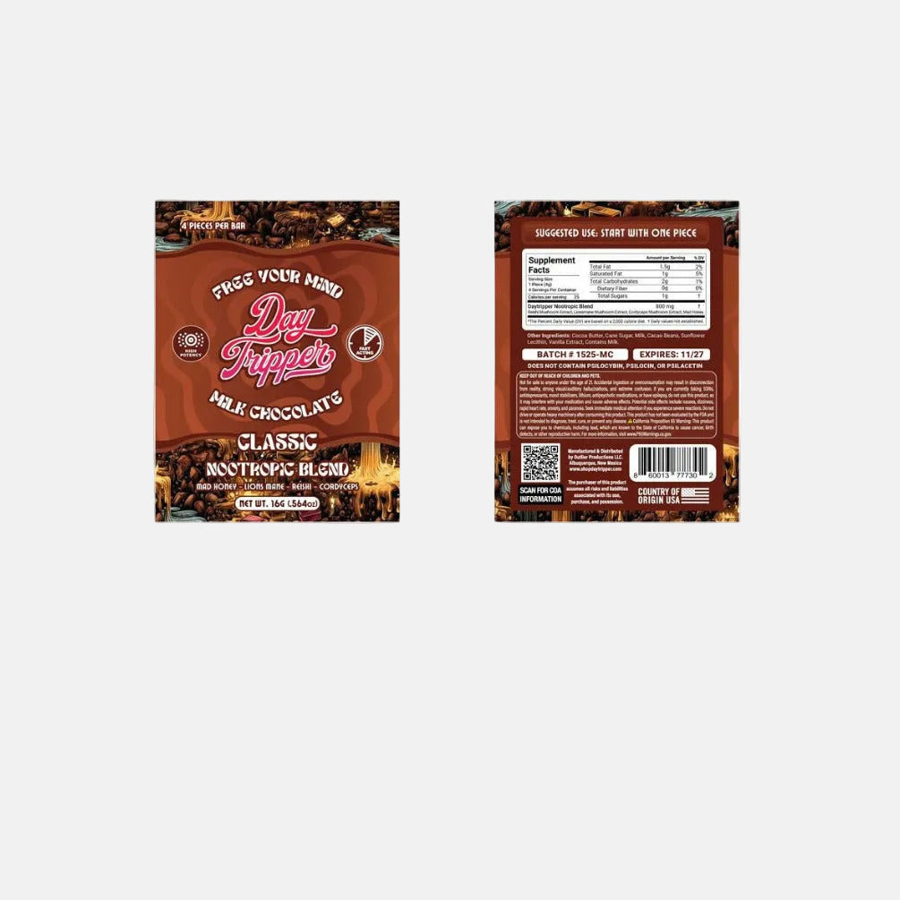 4 Piece Artisan Chocolate - Milk Chocolate Bar - 10 Bars/Case - Tree Spirit Wellness