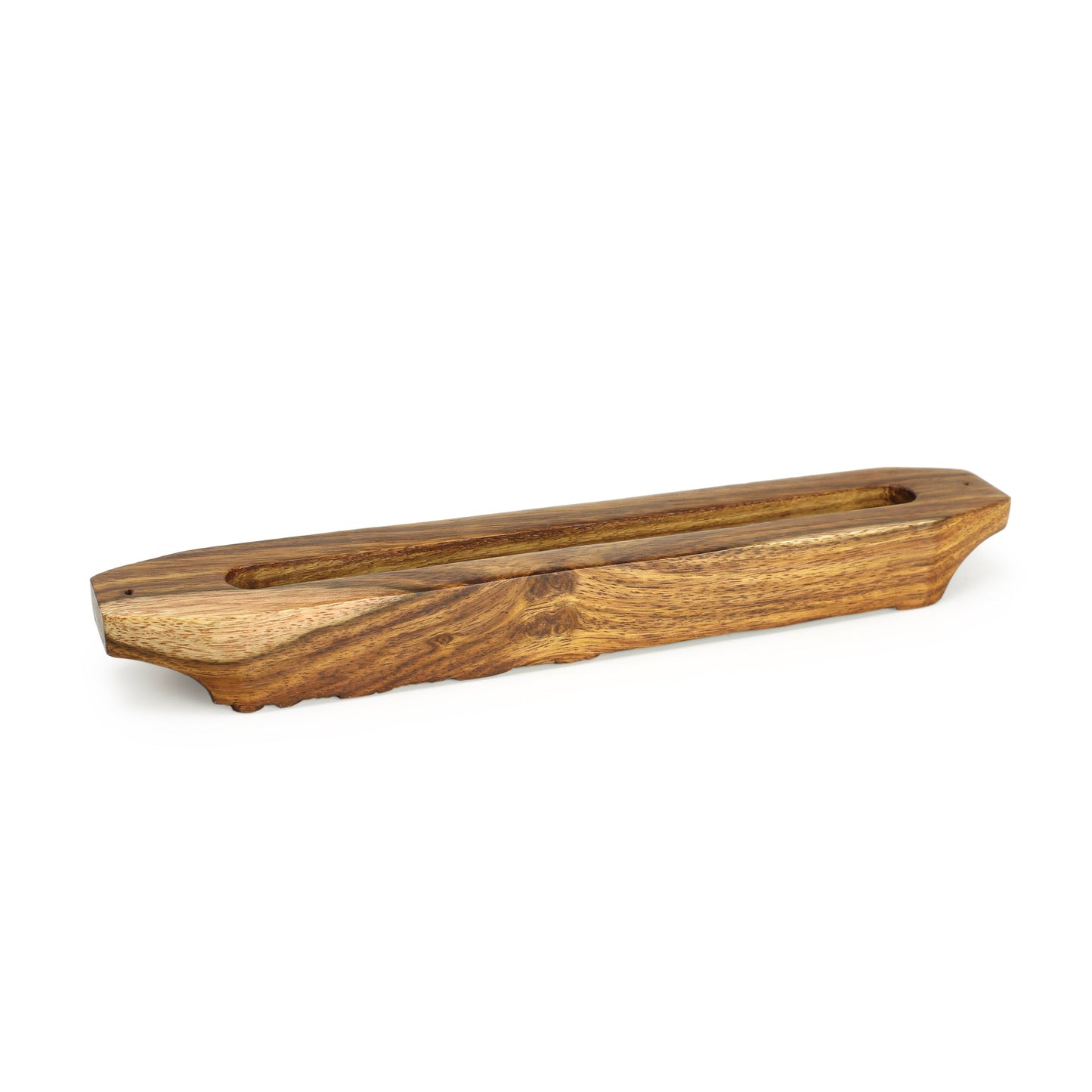 Prabhuji Decor - Wooden Mezuzah Case 9"x1.5" Ornamental