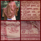 Prabhuji Meditation Yoga Prayer Shawl - Maha Mantra - Peach Large