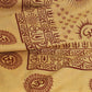 Prabhuji Meditation Yoga Prayer Shawl - Mantra Om - Peach Large