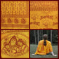 Prabhuji Meditation Yoga Prayer Shawl - Shiva, Parvati and Ganesh - Yellow Large