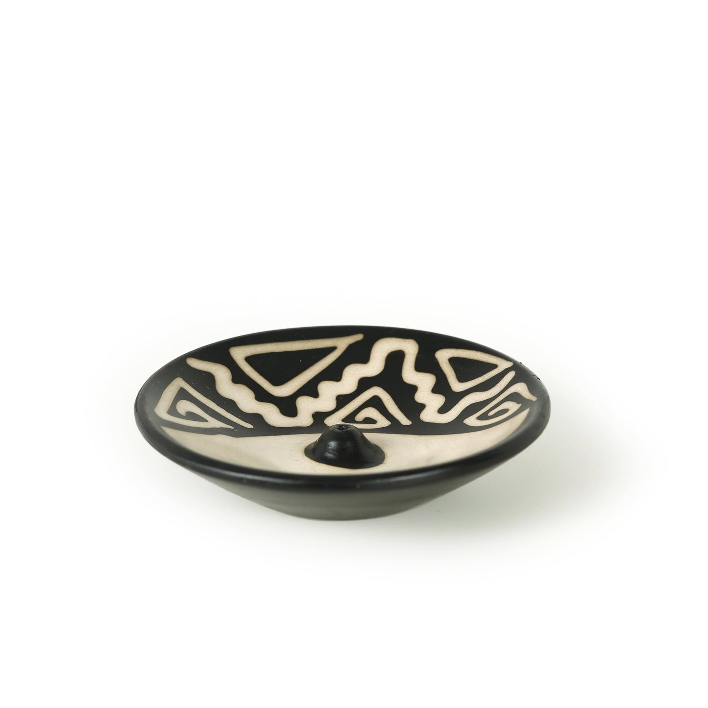 701-80 - Incense Burner - Peruvian Ceramic Incense Burner for Stick Incense - 4.75" Prabhuji's Gifts wholesale and retail