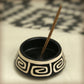 Prabhuji Incense Burner - Peruvian Ceramic Incense Burner for Stick and Cone Incense - 4.5"