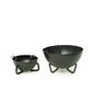 Prabhuji Burner - Hanging Black Cauldron Large