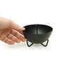 Prabhuji Burner - Hanging Black Cauldron Large