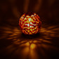 Burner for Cones and Candle Holder - Soapstone Carved T-Lite Ball - Leaves 3 inches - Wholesale and Retail Prabhuji's Gifts 
