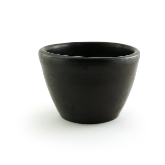 Prabhuji Incense Burner - Hand-made La Chamba Clay Smudging Bowl - Large H2.75in x D4in