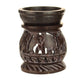 Oil Diffuser - Natural Soapstone Oil Burner Round Elephant 3.25" - Wholesale and Retail Prabhuji's Gifts 