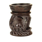 Oil Diffuser - Natural Soapstone Oil Burner Round Elephant 3.25" - Wholesale and Retail Prabhuji's Gifts 