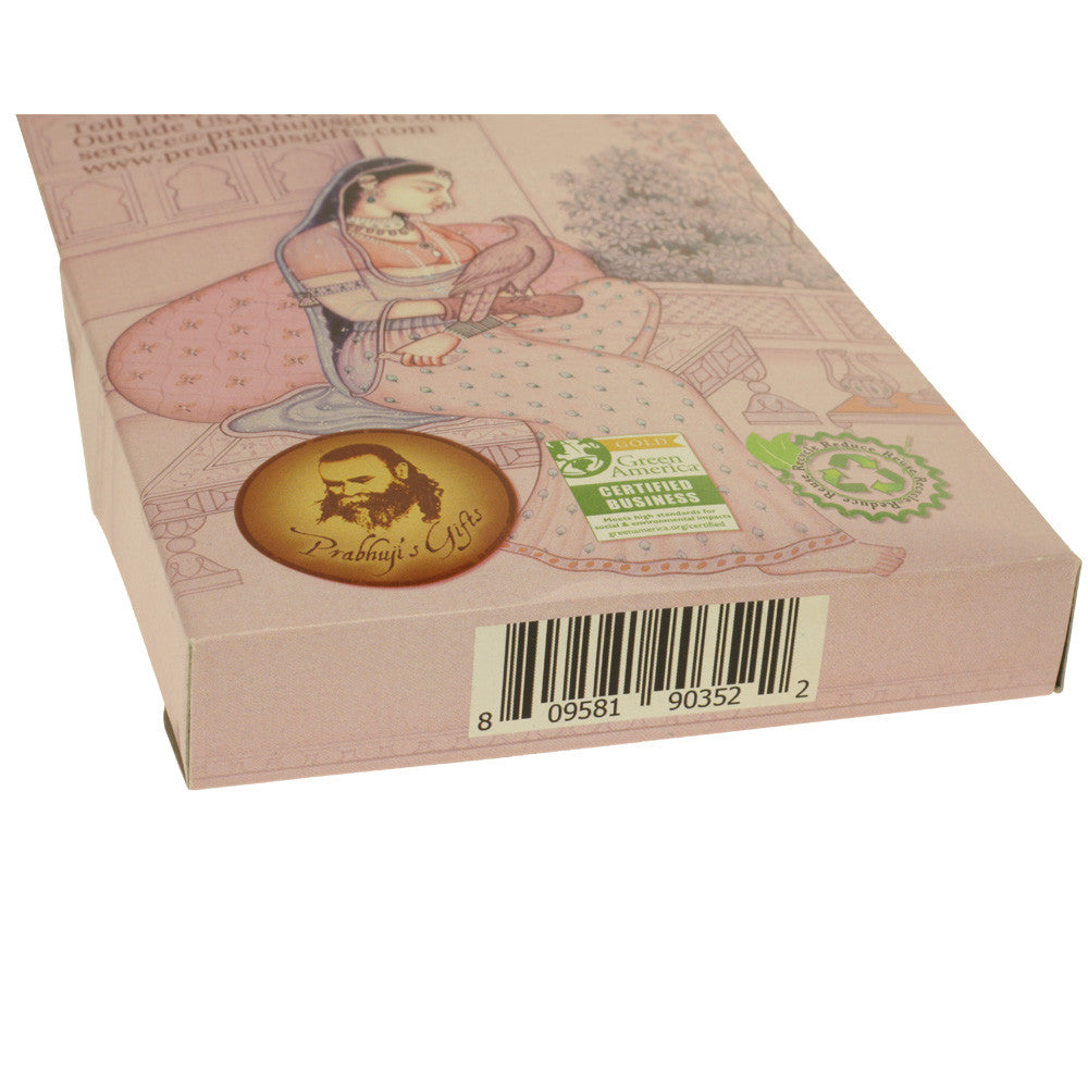 Incense Gift Set - Wood Round Burner + 3 Harmony Incense Sticks & Holiday Greeting (Gaudi, Gaudmalhar, Bhairavi) - Wholesale and Retail Prabhuji's Gifts 