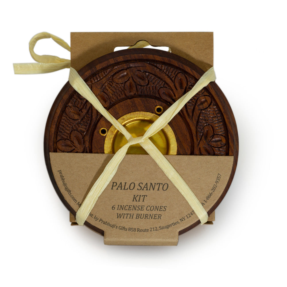Kit - Palo Santo Wild Herbs Cones with Burner - Wholesale and Retail Prabhuji's Gifts 