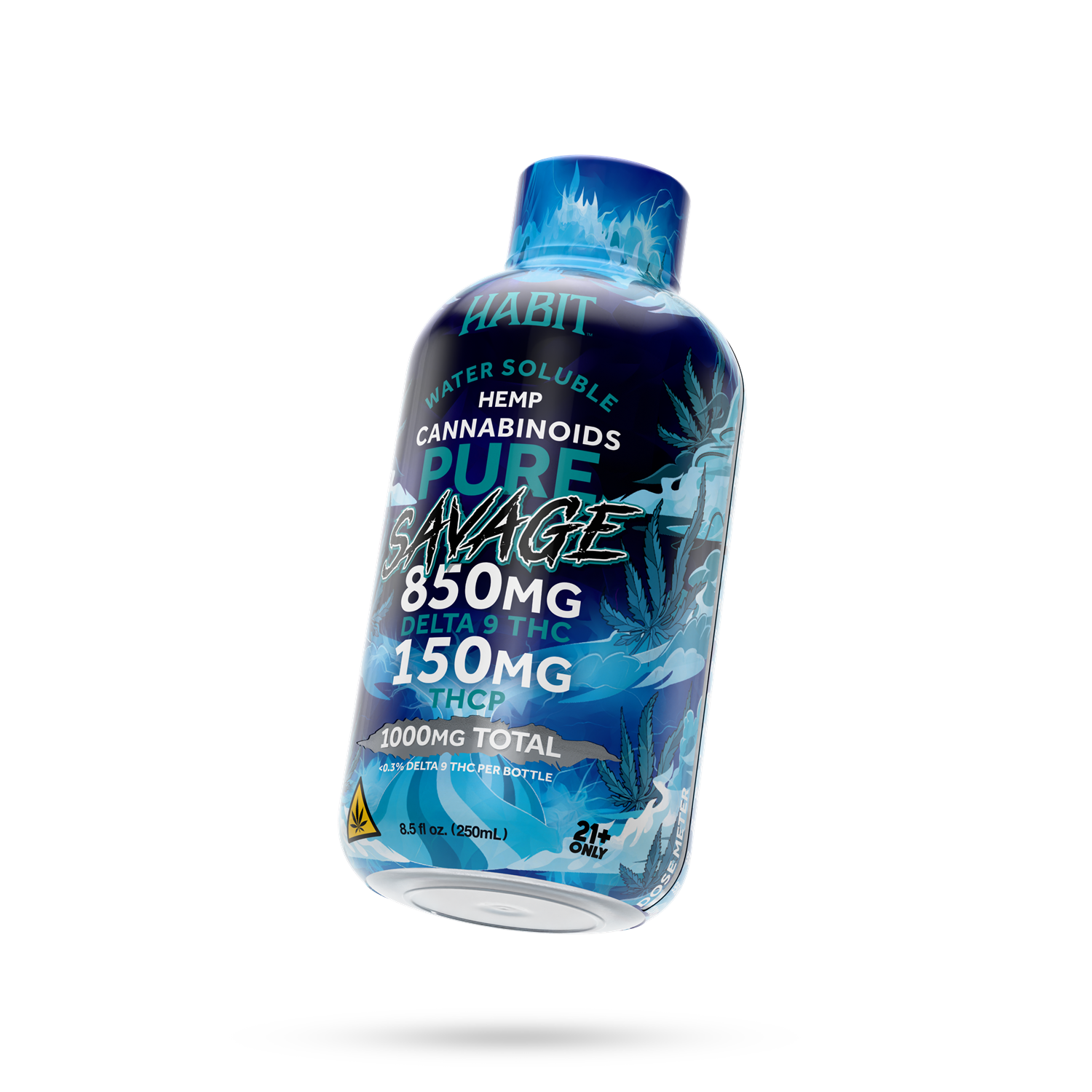 Delta 9 Hemp Syrup - Pure Savage 850mg  + 150mg THCA - Mystic Journey Path