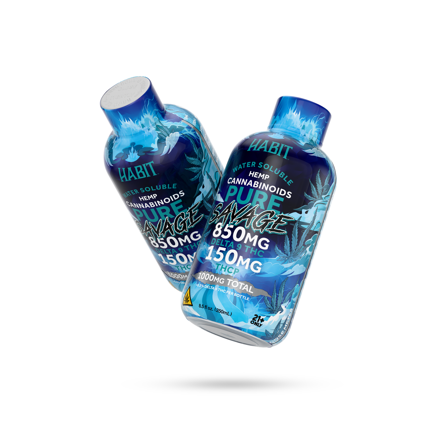 Delta 9 Hemp Syrup - Pure Savage 850mg  + 150mg THCA - Mystic Journey Path