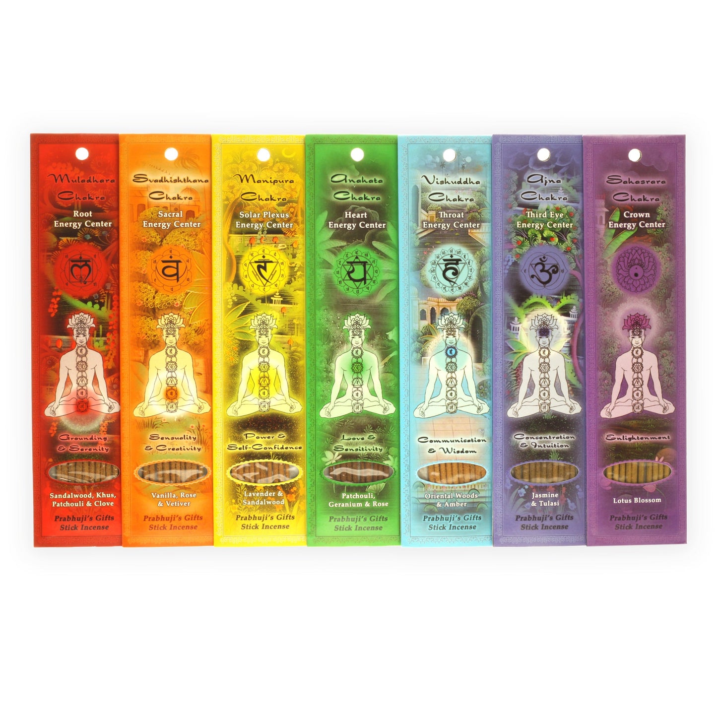 Prabhuji Incense Sticks Throat Chakra Vishuddha  - Communication and Wisdom