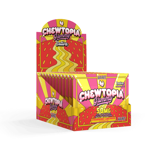 CHEWTOPIA DELTA 9 GUMMIES - Strawberry Lemonade (Sativa) (12 Pk) - Tree Spirit Wellness