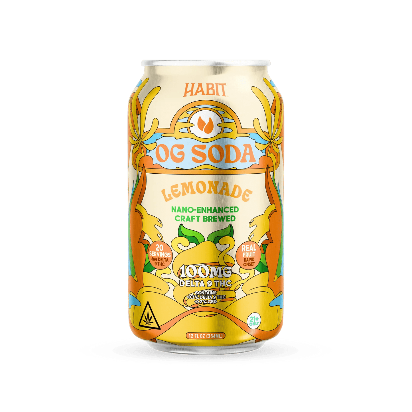 Delta 9 100mg OG Soda - Mix & Match Flavors - 4*6pk - Sold in 24 Can - Tree Spirit Wellness