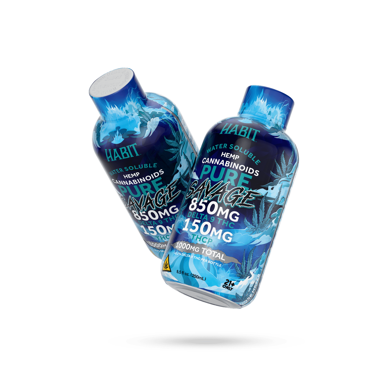 Delta 9 Hemp Syrup - Pure Savage 850mg - Box of 6 - Mystic Journey Path