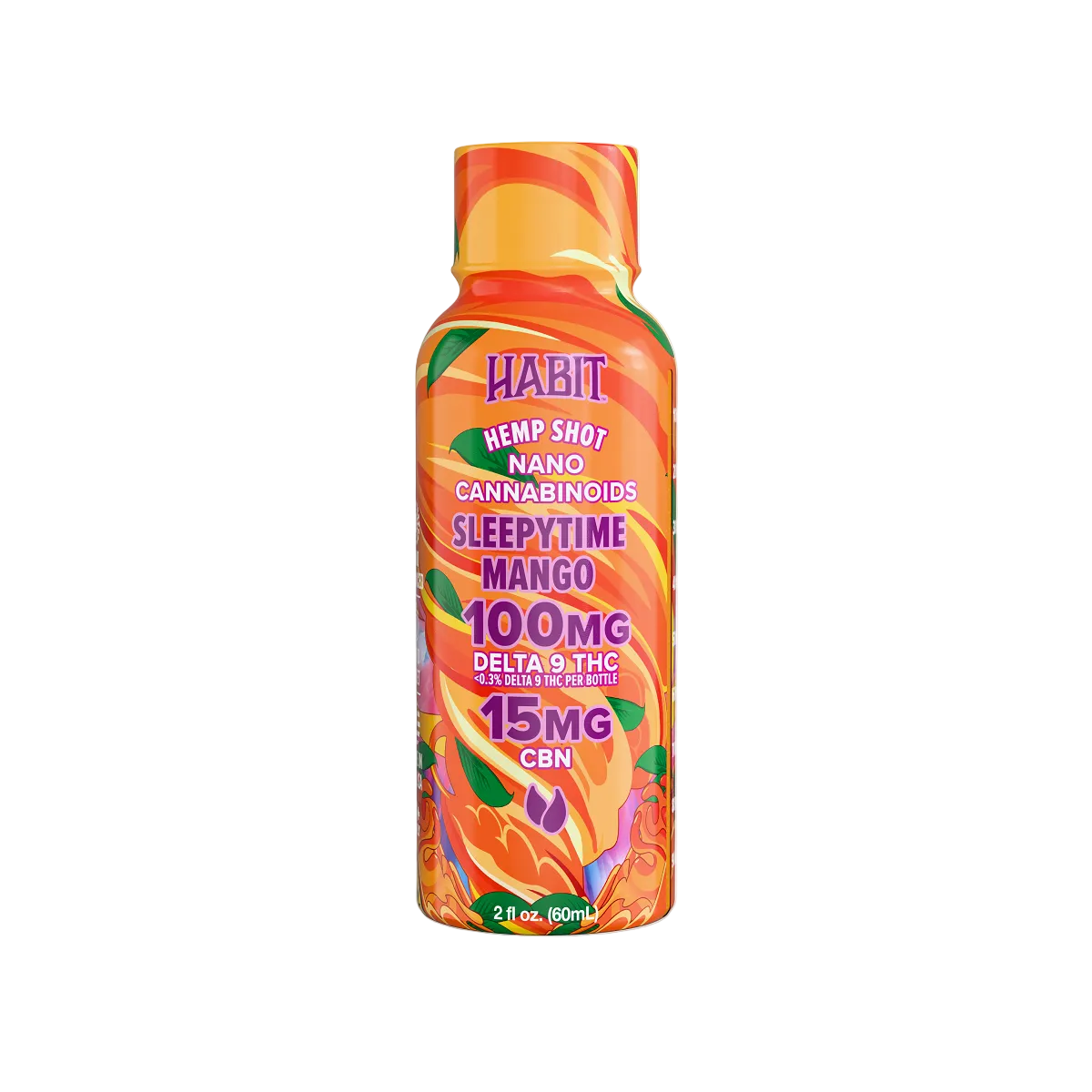 Delta 9 High Spectrum Hemp Shot – 100mg Sleepy Time Mango (Case of 12) - Mystic Journey Path