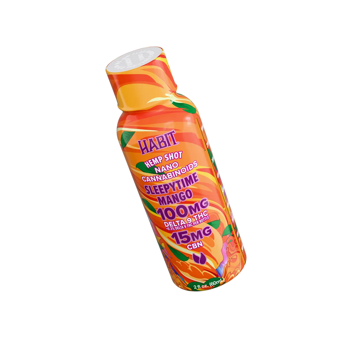 Delta 9 High Spectrum Hemp Shot – 100mg Sleepy Time Mango (Case of 12) - Mystic Journey Path
