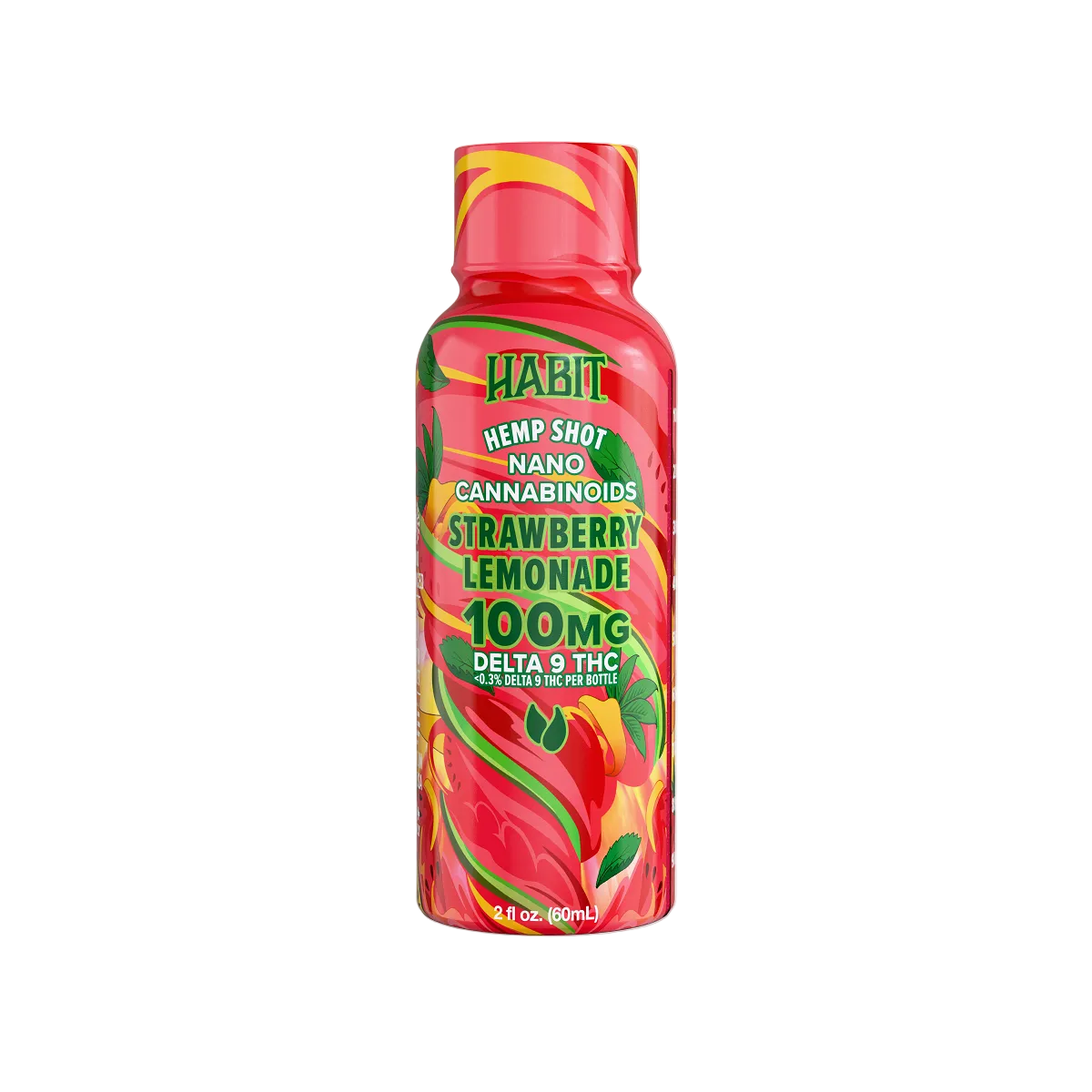 Delta 9 High Spectrum Hemp Shot – 100mg Strawberry Lemonade (Case of 12) - Mystic Journey Path