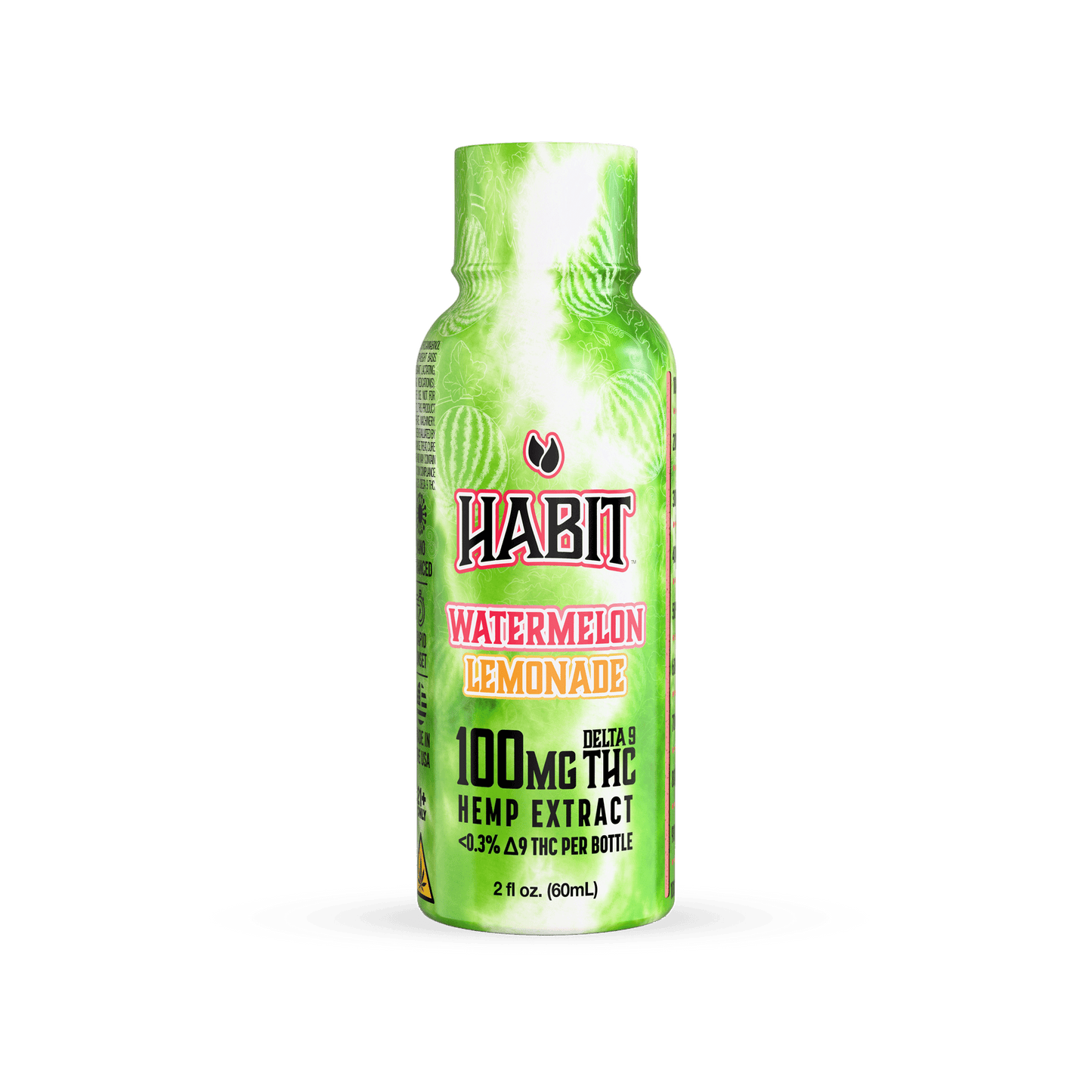 Delta 9 High Spectrum Hemp Shot – 100mg Watermelon Lemonade (Case of 12) - Tree Spirit Wellness