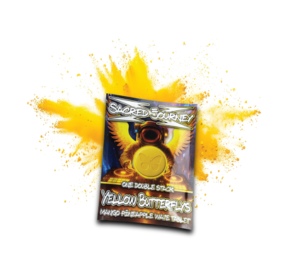 Hippie Flips – Yellow Butterflys - Mango Pineapple Wave Tablet (20ct)
