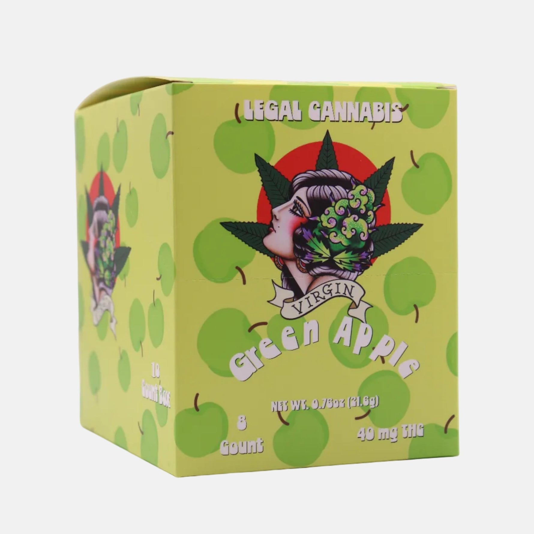 Green Apple 5mg D9 8 count (Box of 10) - Tree Spirit Wellness