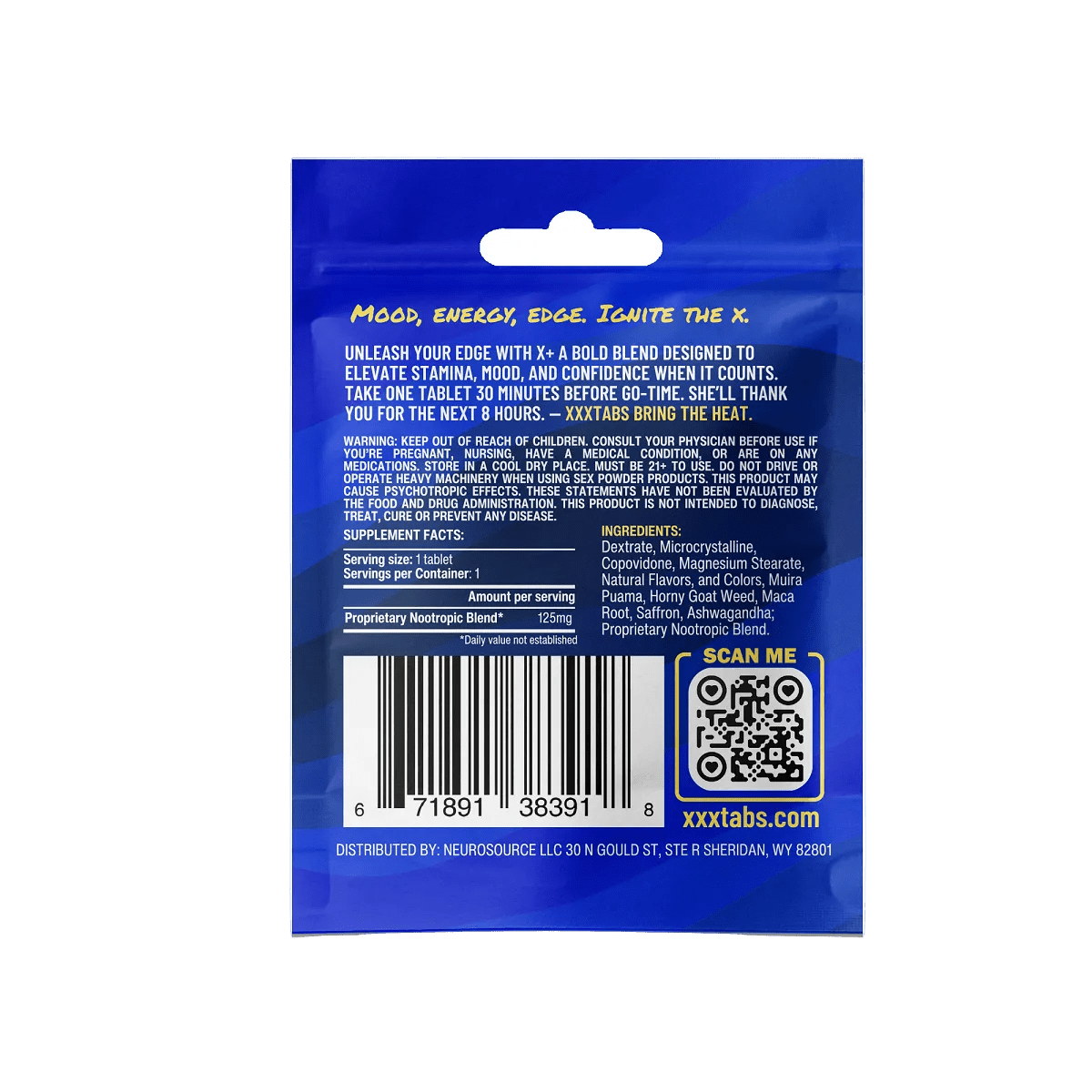 Happy Mind - X+ Male Performance Enhancer - Box of 10 - Mystic Journey Path