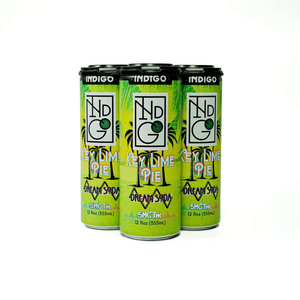 Indigo Key Lime 5MG THC Dream Soda - Case of 24 - Tree Spirit Wellness