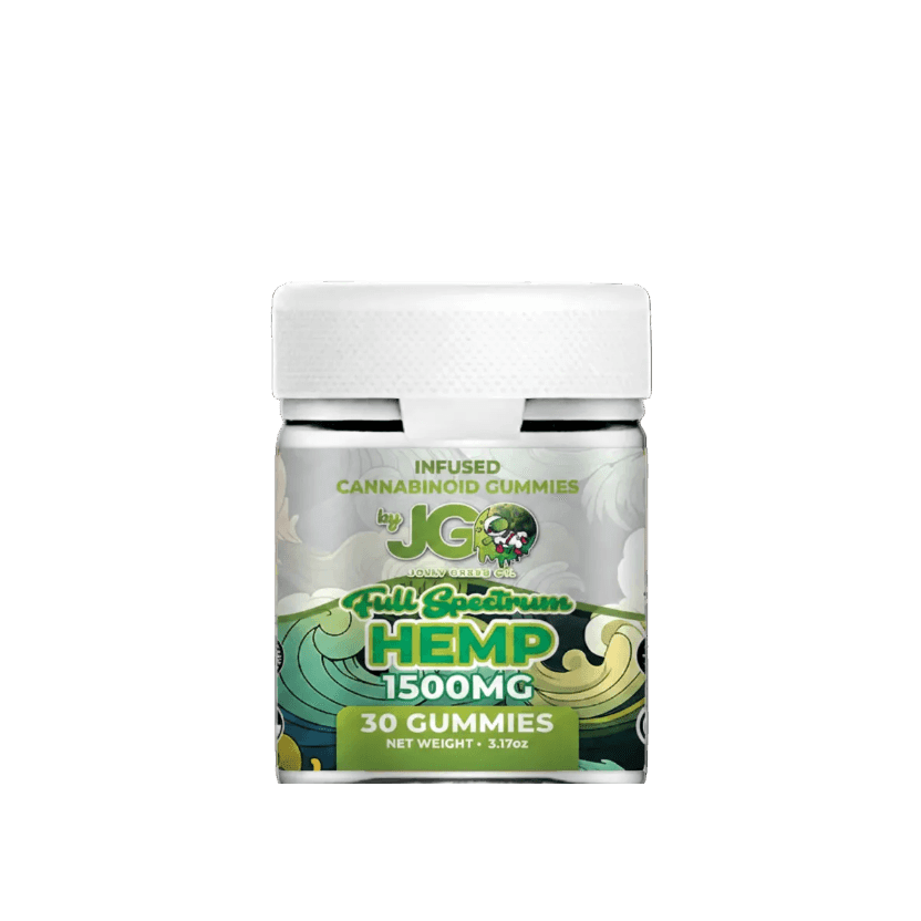 JGO 1500mg Natural Hemp Extract Gummies Jar - 30ct - Tree Spirit Wellness