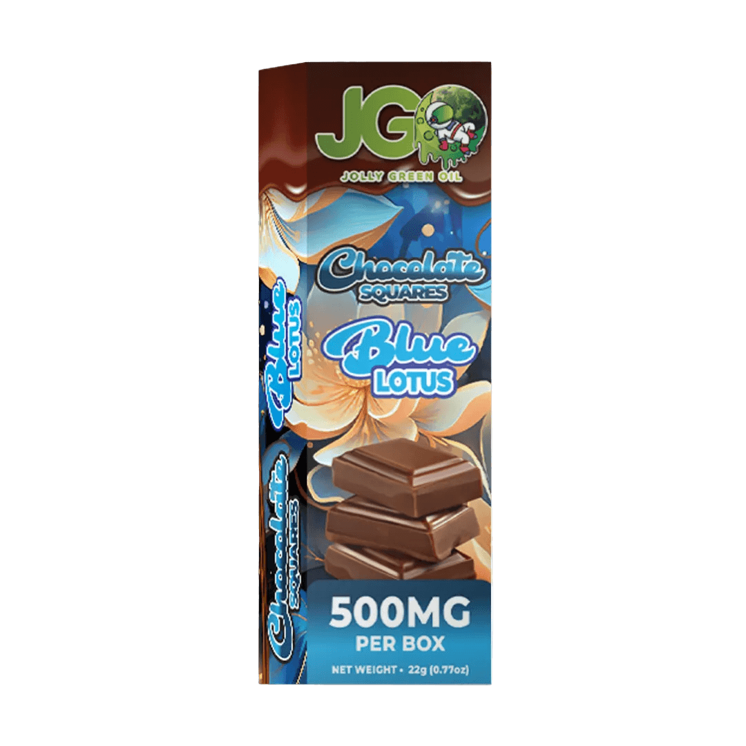 JGO Blue Lotus Chocolate Squares 500mg - 4pcs - Tree Spirit Wellness