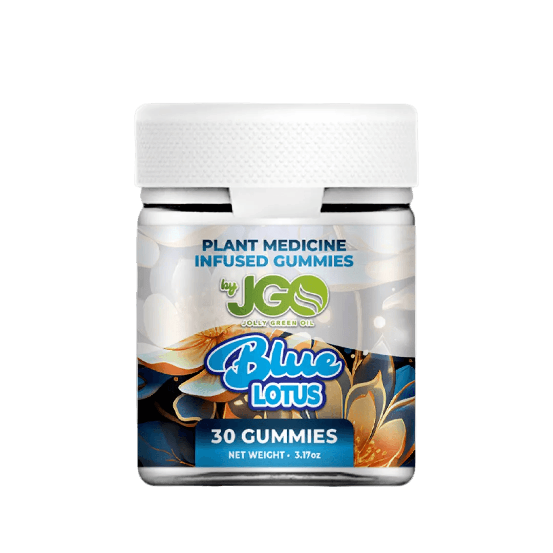 JGO Blue Lotus Gummies – Premium Botanical Gummy Jar - 30ct - Tree Spirit Wellness
