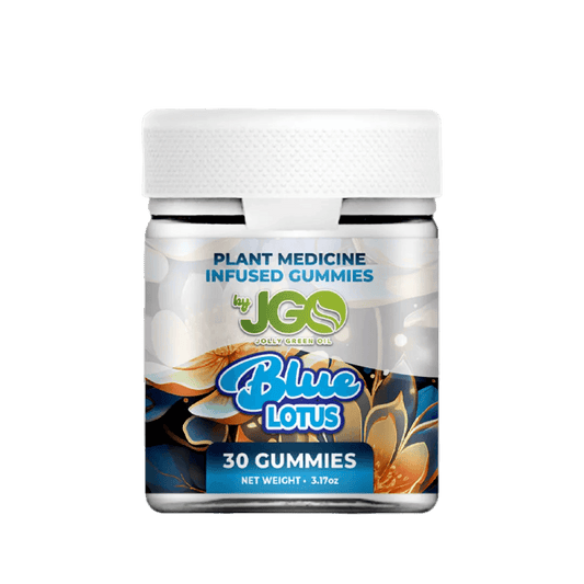 JGO Blue Lotus Gummies – Premium Botanical Gummy Jar - 30ct - Tree Spirit Wellness