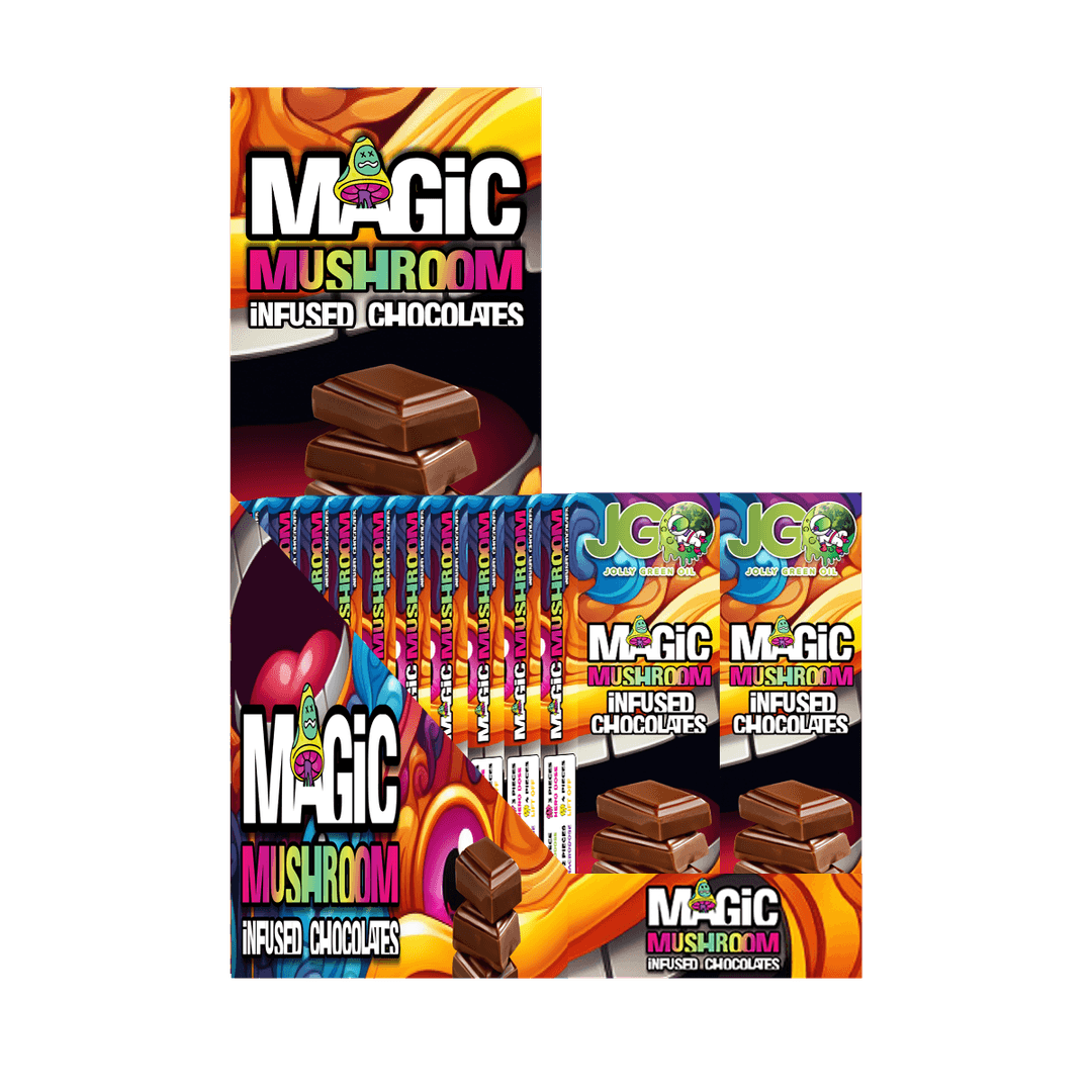 JGO Mushroom Nootropic Chocolate Squares – Premium Botanical Blend - 4pcs - Tree Spirit Wellness
