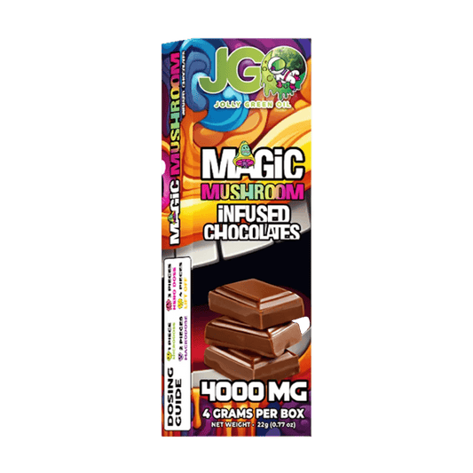 JGO Mushroom Nootropic Chocolate Squares – Premium Botanical Blend - 4pcs - Tree Spirit Wellness