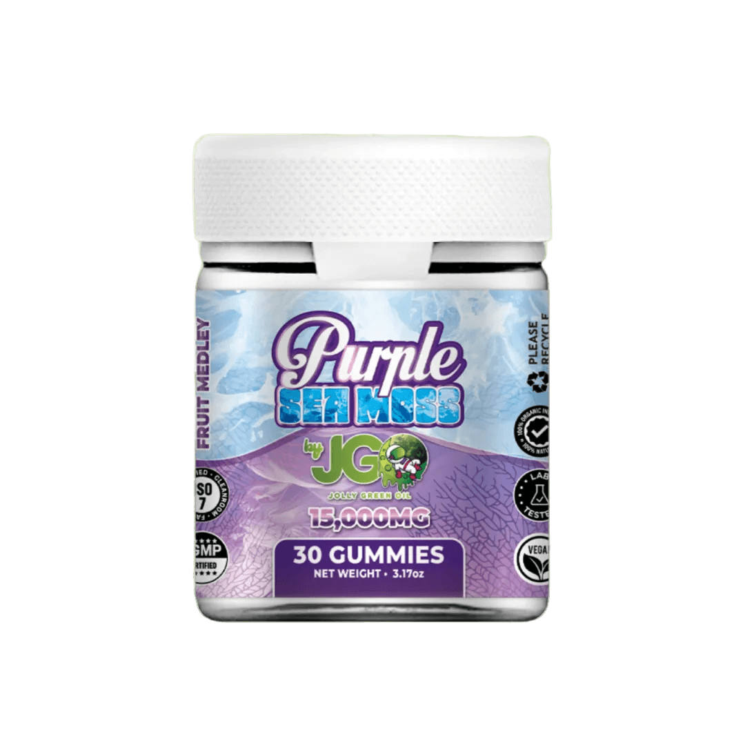 JGO Purple Seamoss 15000mg Gummies Jar - 30ct - Tree Spirit Wellness