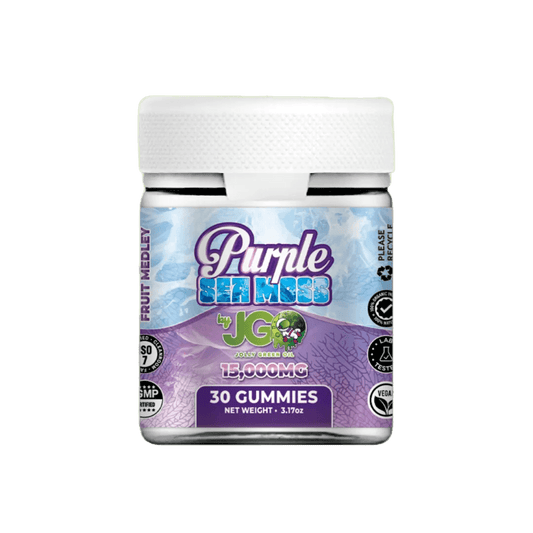 JGO Purple Seamoss 15000mg Gummies Jar - 30ct - Tree Spirit Wellness