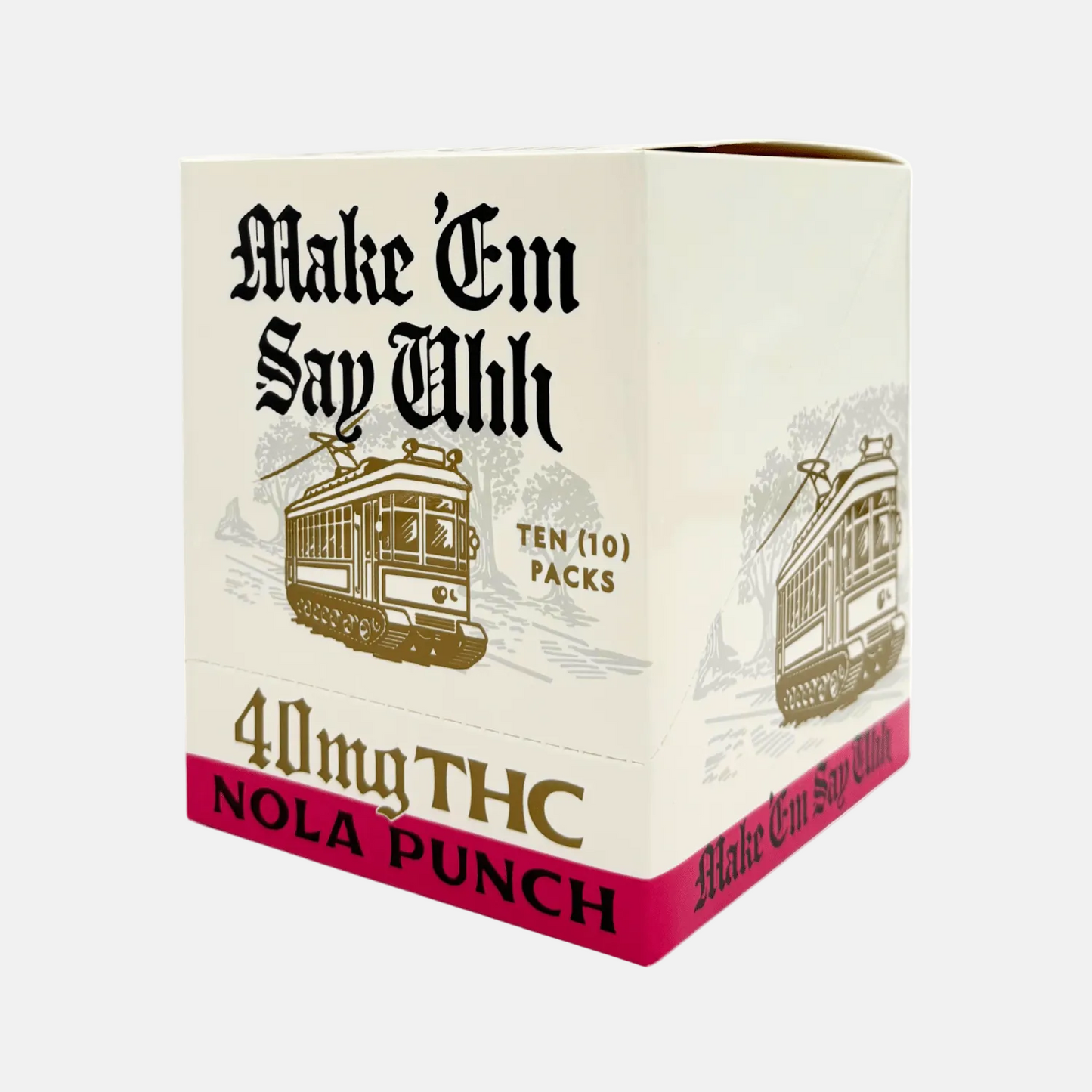 Make Em Say Uhh Nola Punch 40mg D9 THC 8ct - Box of 10 - Tree Spirit Wellness
