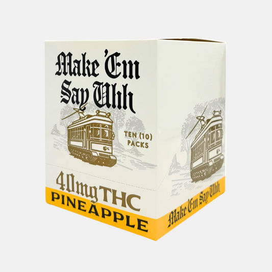 Make Em Say Uhh Pineapple 40mg D9 THC 8ct - Box of 10 - Tree Spirit Wellness